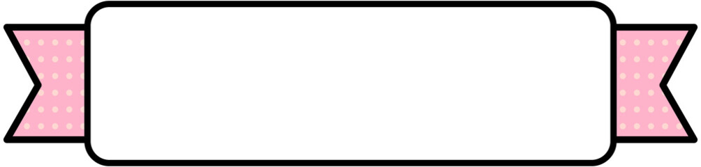 Ribbon Banner Title Frame
