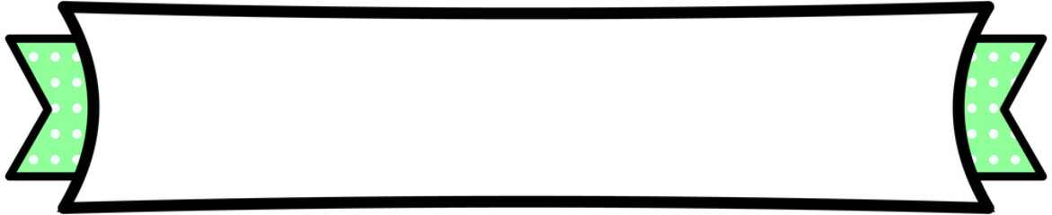 Ribbon Banner Title Frame
