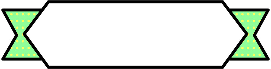 Ribbon Banner Title Frame
