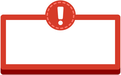 Exclamation Mark Text Frame
