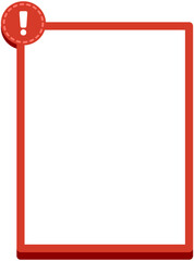 Exclamation Mark Text Frame
