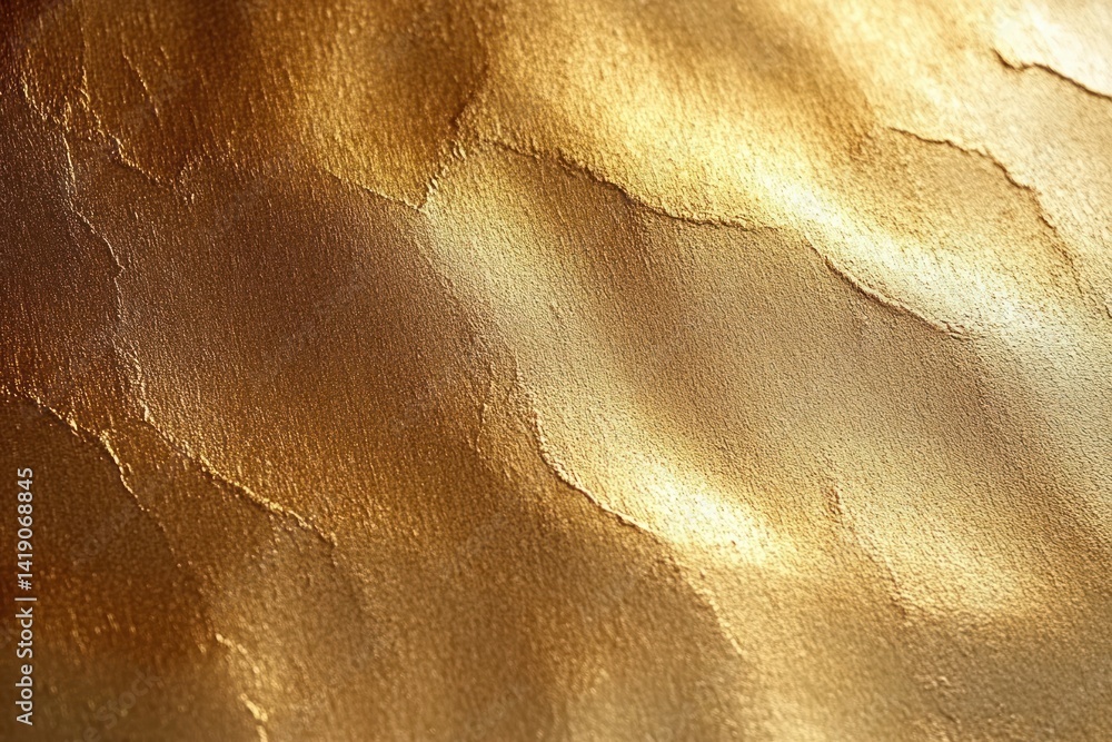 Poster elegant golden brushed metal texture background with soft light luxury abstract pattern for festive 