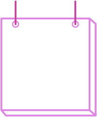 Outline Hanging Sign Frame
