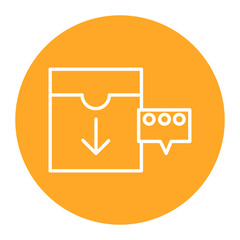 Obraz premium Archived Messages Icon