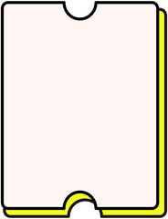 Cute Flat Blank Coupon
