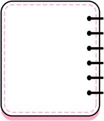 Notebook Dash Line Deco Frame

