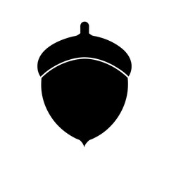 acorn-vector-silhouette illustration