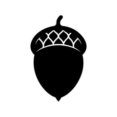 acorn-vector-silhouette illustration
