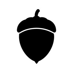acorn-vector-silhouette illustration