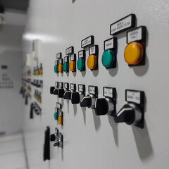 control panel of electrical panel