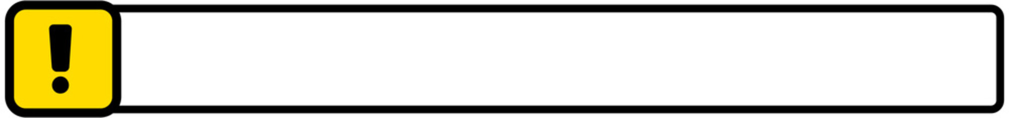 Exclamation Mark Attention Frame
