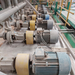 steel pipes in a factory