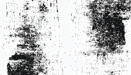 Fototapeta premium Grunge overlay layer. Abstract black and white vector background. Grunge grain texture effect. Rough black and white texture vector.