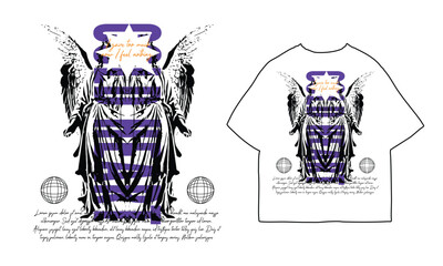 typography slogan greek statue and skull  graphic vector illustration in grunge style, t shirt design, vector graphic, t shirts streetwear and urban style