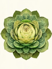 Obraz premium Symmetrical Floral Design