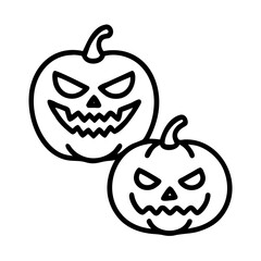 Halloween pumpkins vector illustration spooky jack o lanterns halloween season fall autumn harvest october pumpkins
