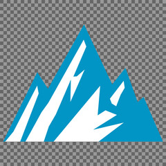 Vector set mountains icons outline vector. Mountain pick icon set collection vector design. Minimalist mountain silhouette vector set for graphic design projects. Mountain silhouette design 