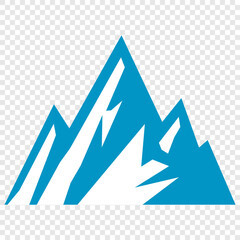 Vector set mountains icons outline vector. Mountain pick icon set collection vector design. Minimalist mountain silhouette vector set for graphic design projects. Mountain silhouette design 