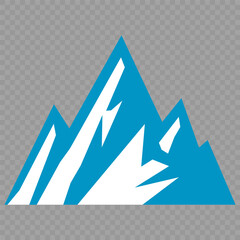 Vector set mountains icons outline vector. Mountain pick icon set collection vector design. Minimalist mountain silhouette vector set for graphic design projects. Mountain silhouette design 