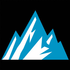 Vector set mountains icons outline vector. Mountain pick icon set collection vector design. Minimalist mountain silhouette vector set for graphic design projects. Mountain silhouette design 