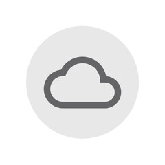 Cloud Queue Outlined Icon