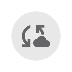 Cloud Sync Filled Icon