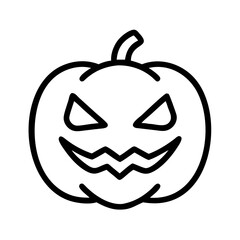 Halloween pumpkin jack o lantern vector illustration spooky scary face october autumn fall season