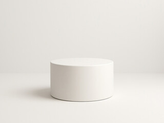3d white round stand podium for displaying product