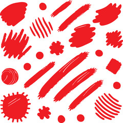 Colorful handprints vector illustration shows a seamless pattern of children's hand art