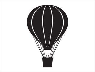 Hot air balloon silhouette