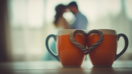 intertwined handles mugs embrace