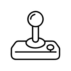 Find retro arcade joystick vector icon illustration for vintage gaming and console design needs © IsratJahan