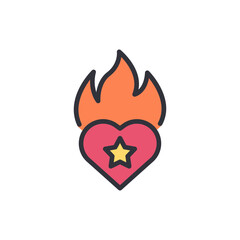 Brand ambassador colored icons, minimalist vector illustration ,simple transparent graphic element .Isolated on white background