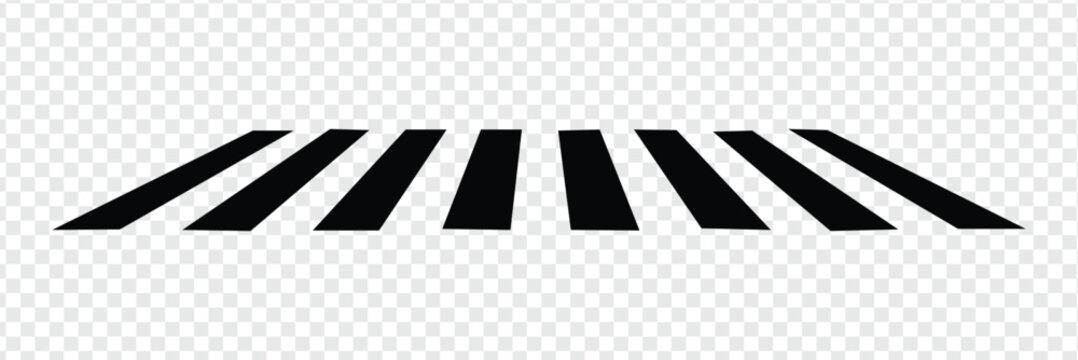 Crosswalk lines. pedestrian crossing icon. zebra crossing. vector illustration, crossover isolated on white background. Vector Illustration .EPS 10 .  