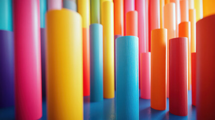 close up color pencils