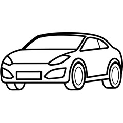 Obraz premium High-quality vector graphic design of a car or motorcycle with a clean white background