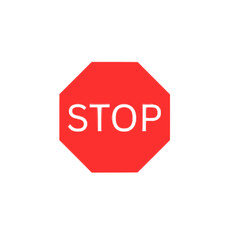 stop road sign vector 