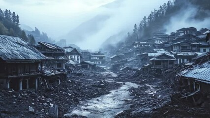 Mountain Village Landslide Aftermath