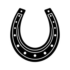 horseshoe-vector-silhouette illustration