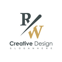 initial monogram logo with creative design.	
