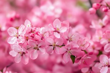 Obraz premium Delicate pink flowers arranged beautifully on a bright white background for home decor and lifestyle inspiration