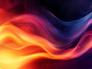 Vibrant orange and blue waves flow dynamically creating an abstract design Perfect for backgrounds or artistic projects