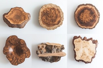 Wooden slice wall art