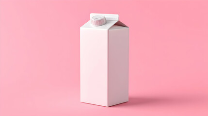 white box packaging milk with minimalistic background