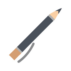 Simple Clip Pencil Illustration on a Black Background