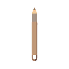 Simple Brow Pencil Icon on Black Background