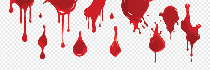 Blood drop vector. Dropping bloods design