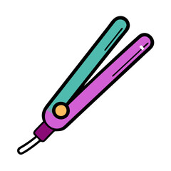  Chic Hair Straightener Icon Design