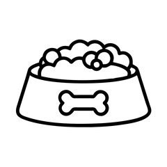 Dog food bowl with bone design nutrition and feeding supplies for pets and animals care