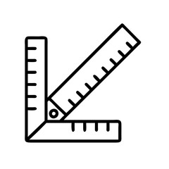 Illustration of a t square ruler for woodworking and drafting tool for precise measurements